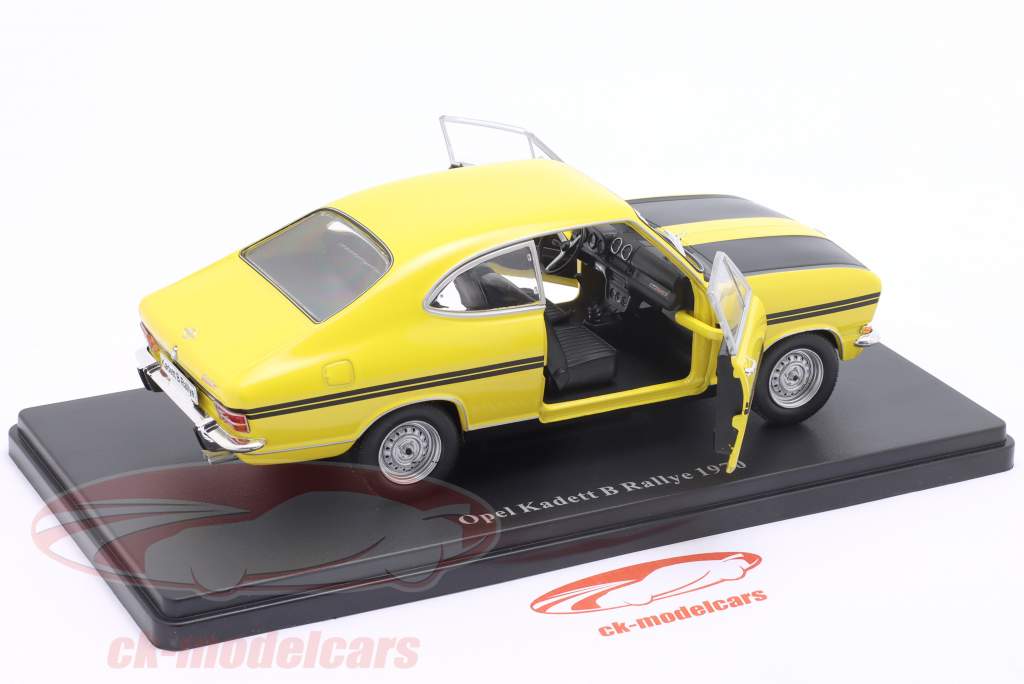 Opel Kadett B Rallye year 1970 yellow / black 1:24 Hachette