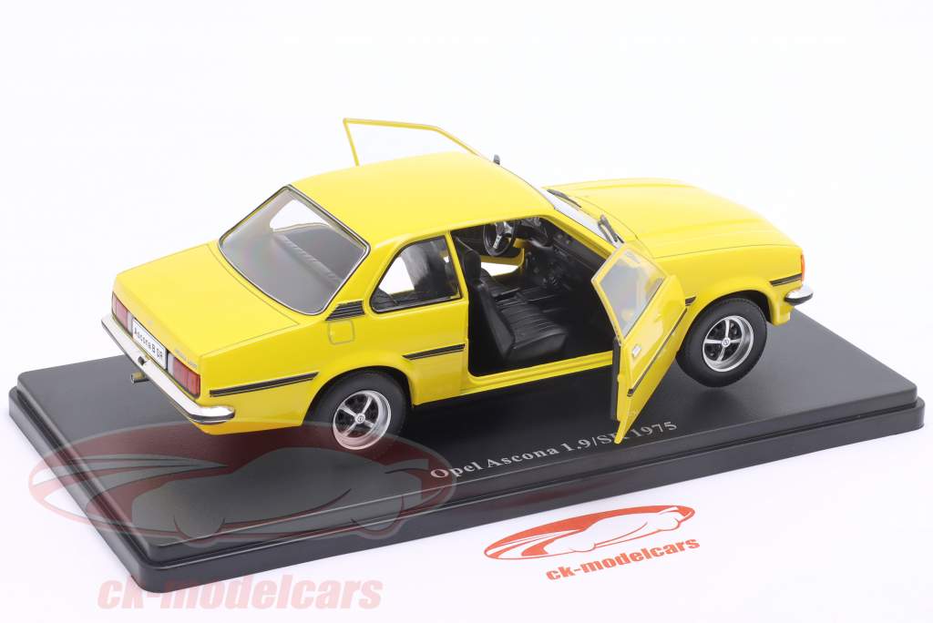 Opel Ascona 1.9 SR 建设年份 1975 黄色的 1:24 Hachette