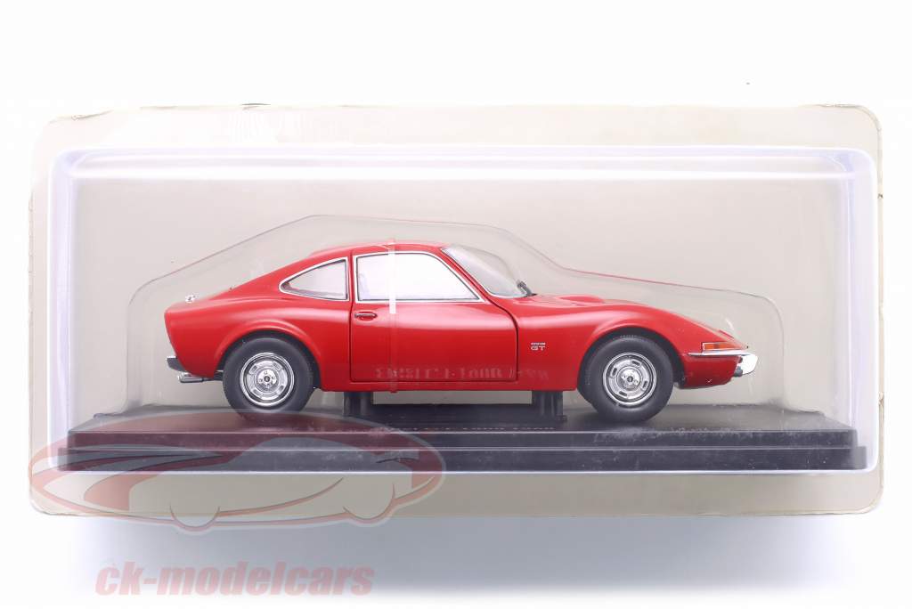 Opel GT 1900 ano de construção 1968 vermelho 1:24 Hachette