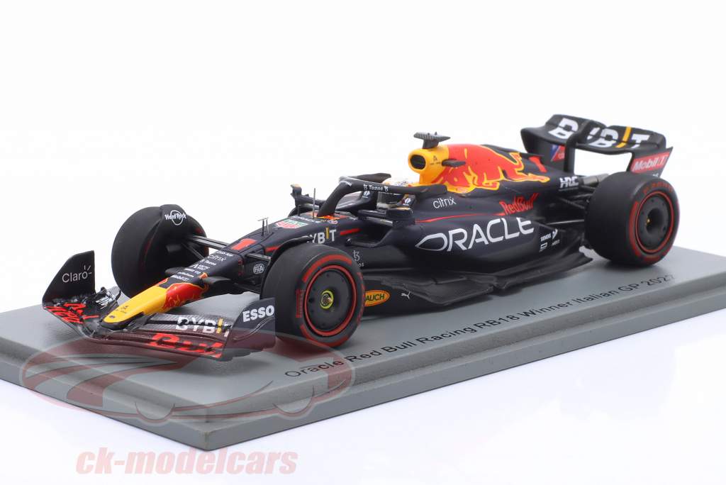 M. Verstappen Red Bull RB18 #1 ganador Italia GP Fórmula 1 Campeón mundial 2022 1:43 Spark