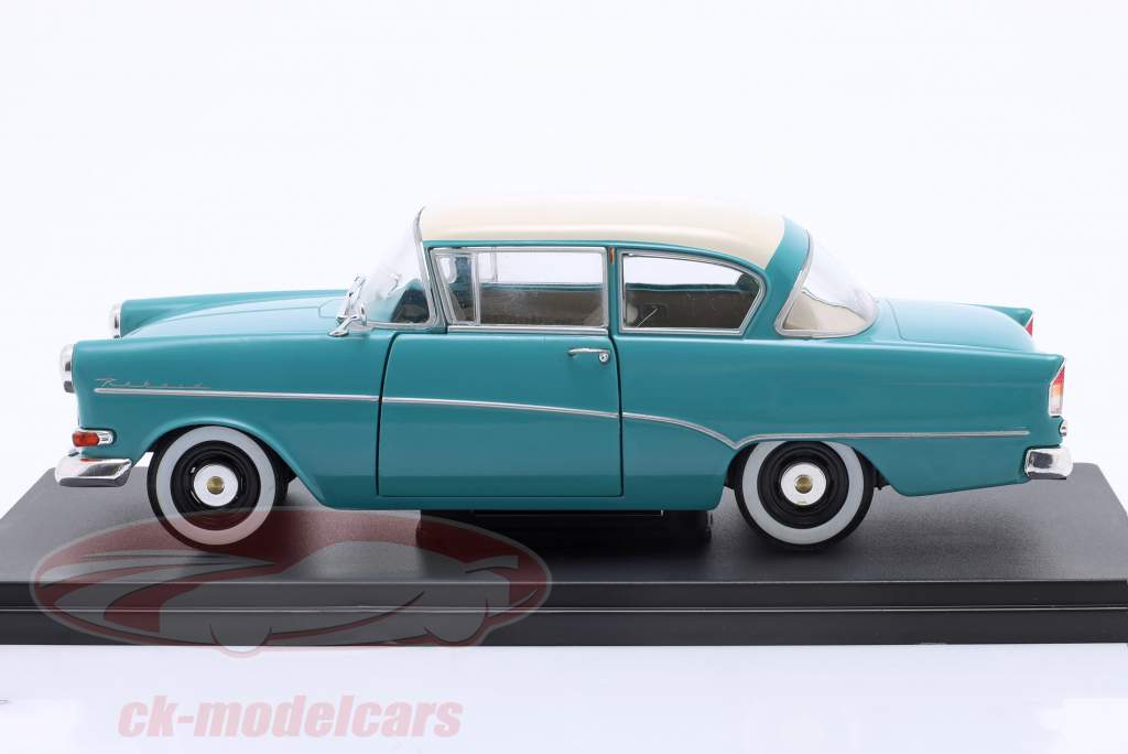 Opel Olympia Rekord P1 year 1957 turquoise 1:24 Hachette