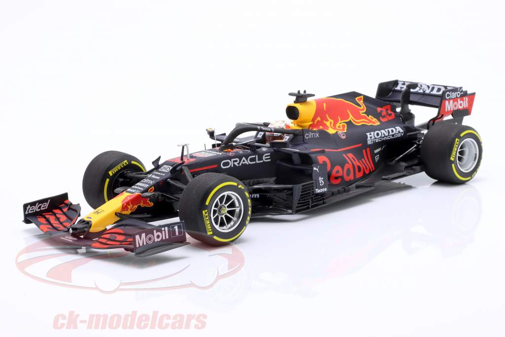 M. Verstappen Red Bull RB16 #33 Sieger Mexiko GP Formel 1 Weltmeister 2021 1:18 Minichamps