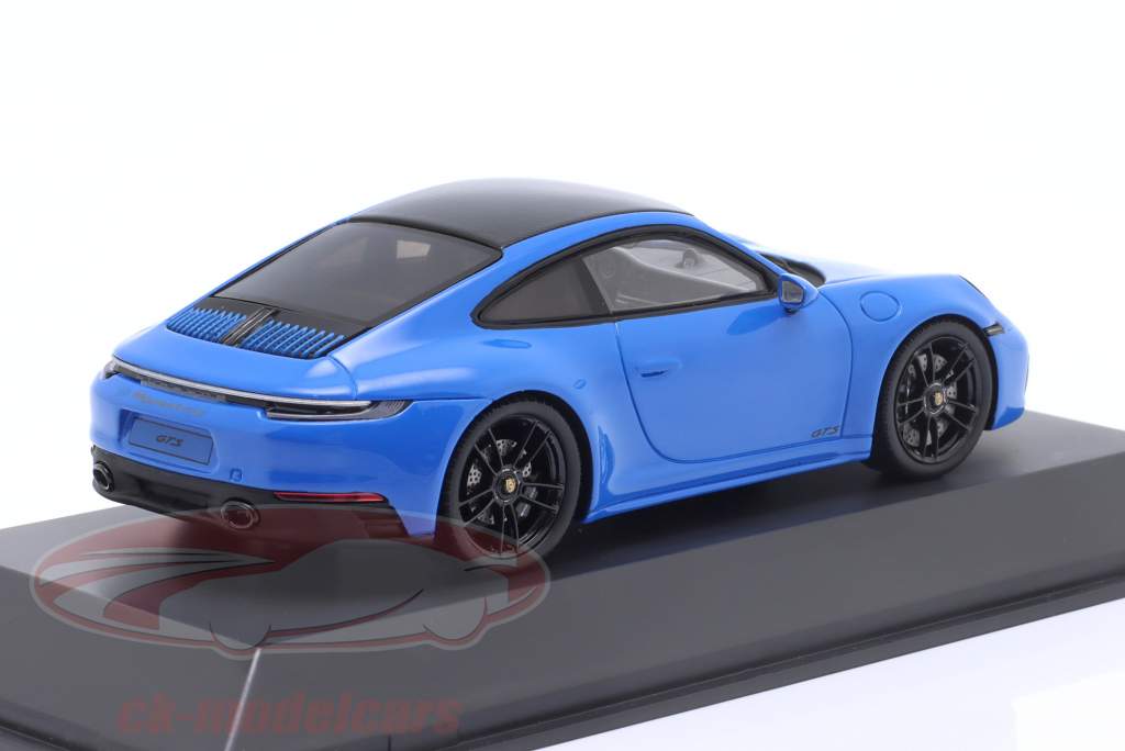 Porsche 911 (992) Carrera 4 GTS Coupé 2022 haaienblauw 1:43 Spark