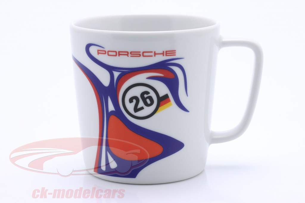 Mug Porsche En Céramique Blanche - Tasse Design Pour Fans De Voitures