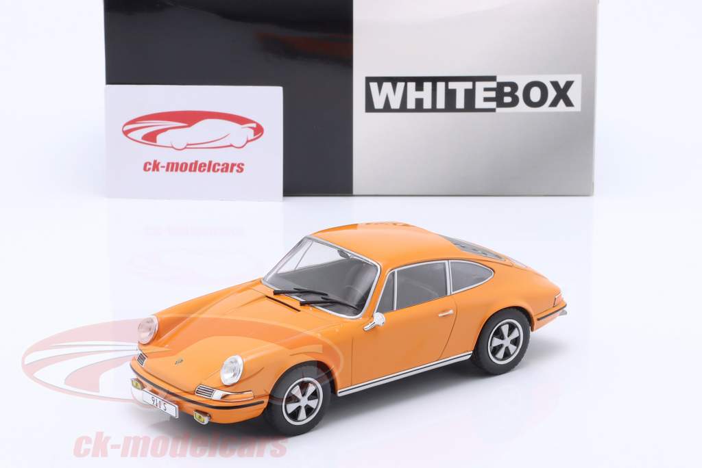 IXO WhiteBox WB124174 Porsche 911 S Orange 1968 1/24 - Neuf - Modèle Statique Métal