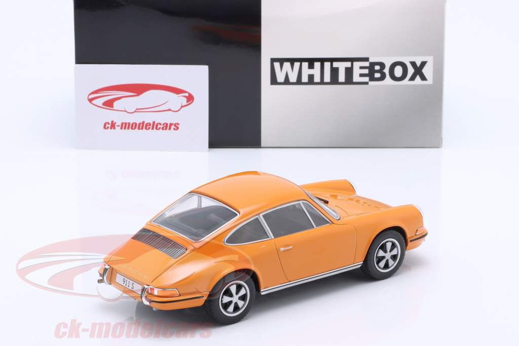 Porsche 911 S Année de construction 1968 orange 1:24 WhiteBox
