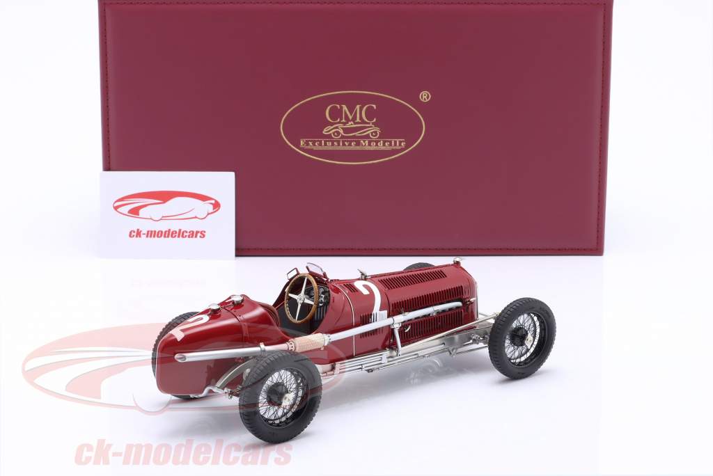 Rudolf Caracciola Alfa Romeo Tipo B (P3) #2 勝者 ドイツ人 GP 1932 1:18 CMC