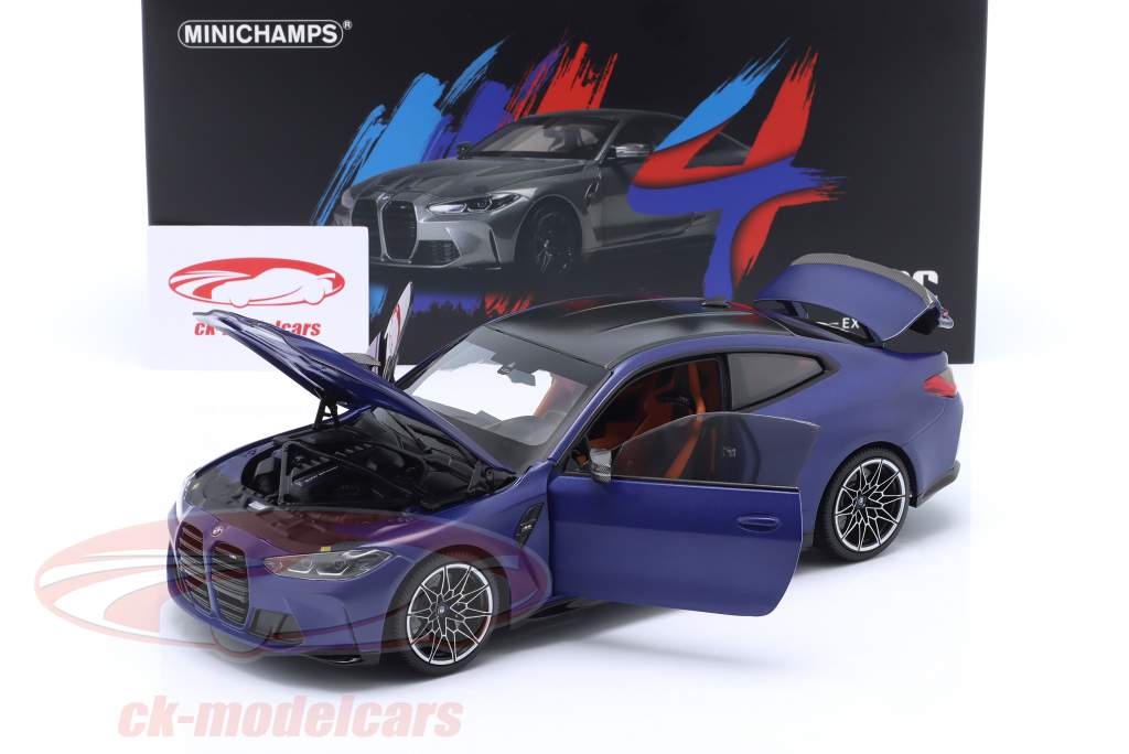 Minichamps 1:18 BMW M4 Baujahr 2020 blau metallic 113020123  