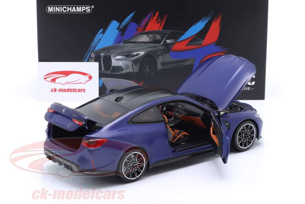Minichamps 1:18 BMW M4 Baujahr 2020 blau metallic 113020123  