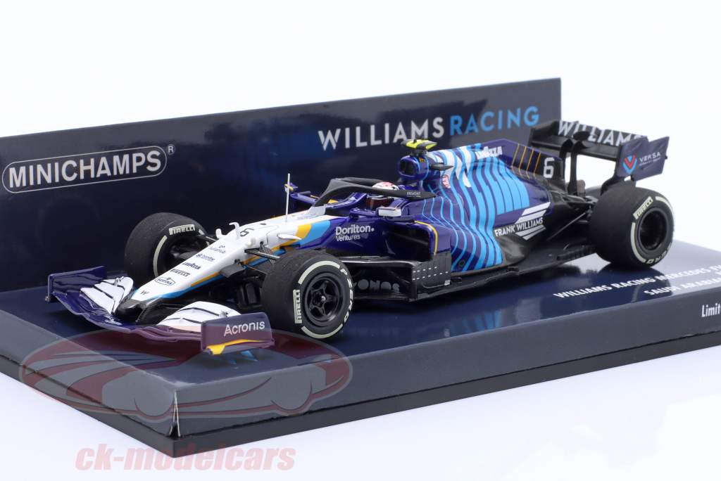 N. Latifi Williams FW43B #6 沙特 阿拉伯 GP 公式 1 2021 1:43 Minichamps