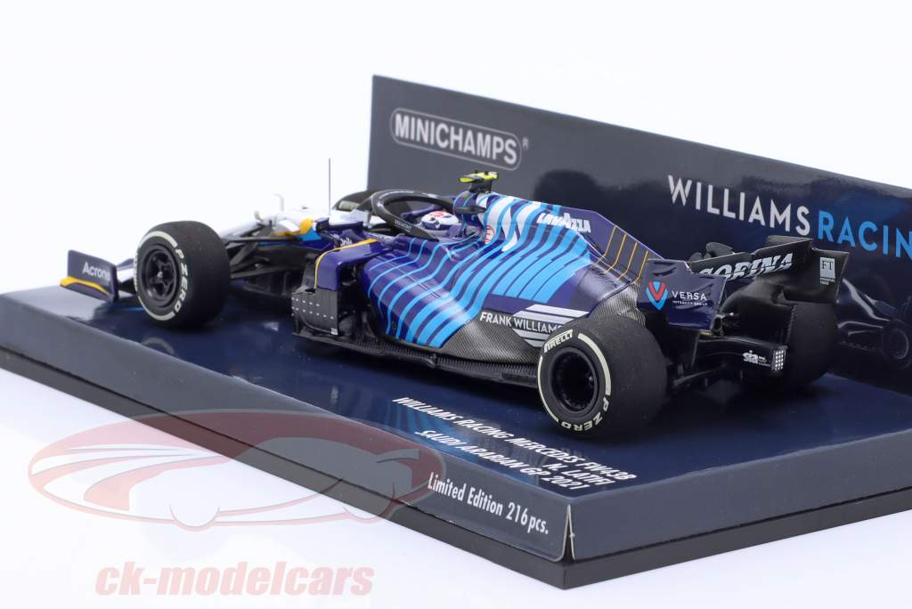 N. Latifi Williams FW43B #6 Saudi Arabien GP Formel 1 2021 1:43 Minichamps