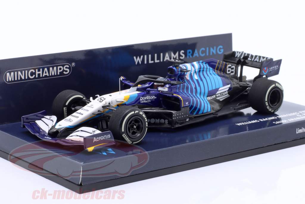 George Russell Williams FW43B #63 Saudi Arabien GP Formel 1 2021 1:43 Minichamps
