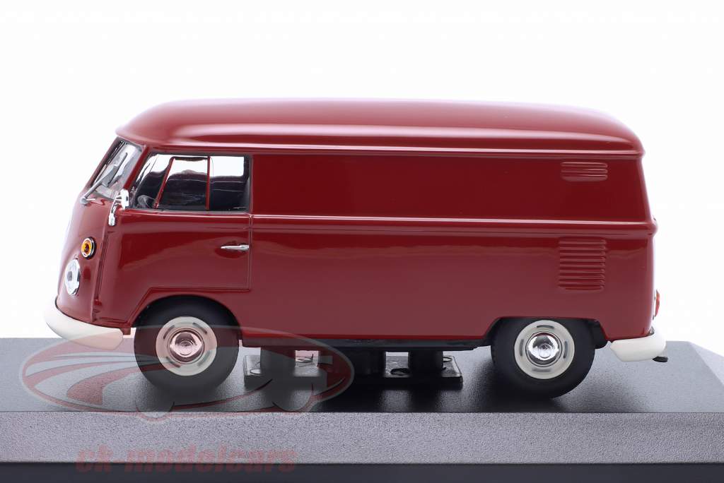 Volkswagen VW T1 панельный фургон Год постройки 1963 темно-красный 1:43 Minichamps