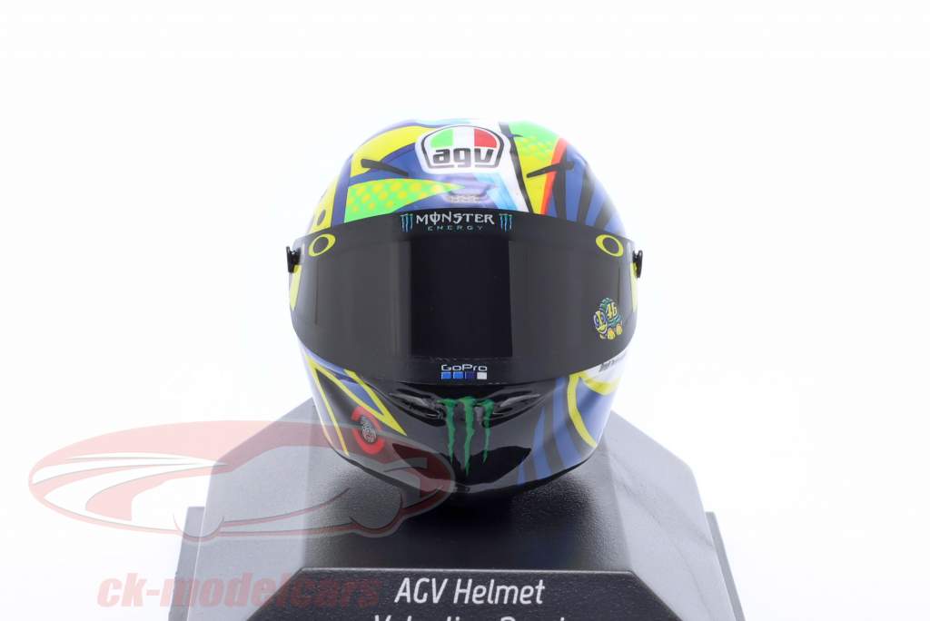Valentino Rossi Winter Test Sepang MotoGP 2020 AGV casco 1:8 Minichamps