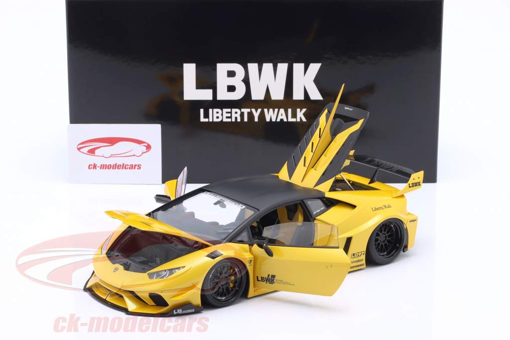 LB Silhouette Works Lamborghini Huracan GT 2019 yellow metallic 1:18 AUTOart