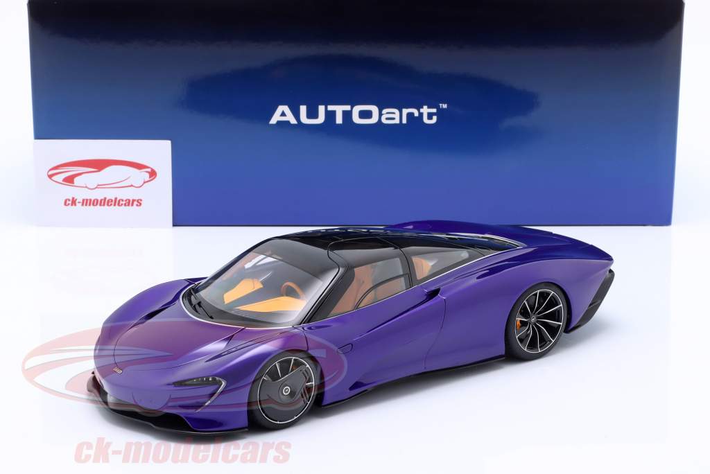 McLaren Speedtail Год постройки 2020 lantana фиолетовый 1:18 AUTOart