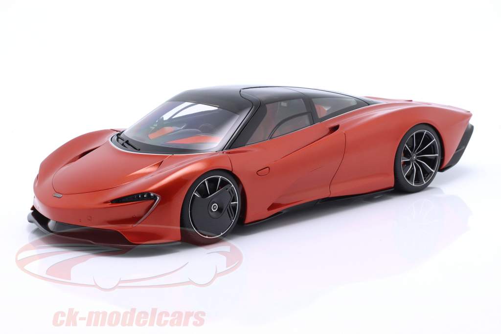 McLaren Speedtail ano de construção 2020 vulcão laranja 1:18 AUTOart