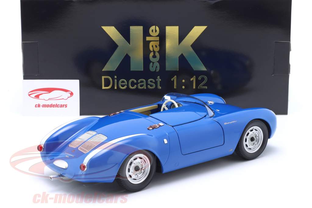 Porsche 550A Spyder year 1956 blue / white 1:12 KK-Scale