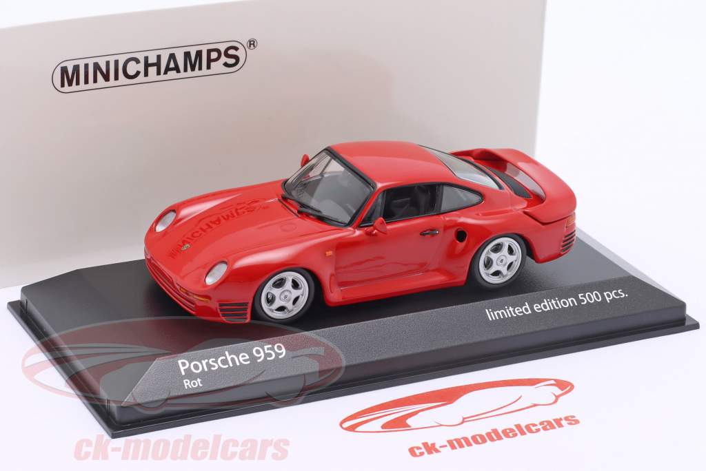Porsche 959 year 1987 red 1:43 Minichamps