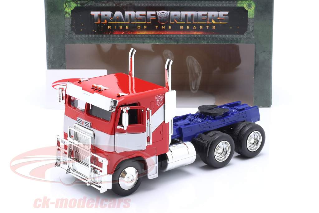 Optimus Prime Truck Transformers 7 (2023) rot / silber / blau 1:24 Jada Toys