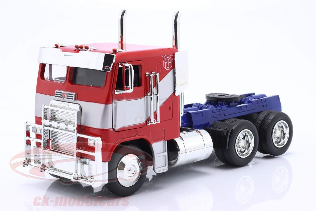 Optimus Prime Truck Transformers 7 (2023) rosso / argento / blu 1:24 Jada Toys