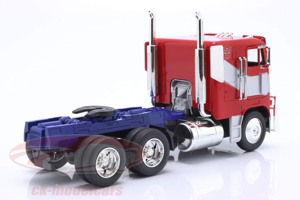 Optimus Prime Truck Transformers 7 (2023) red / silver / blue 1:24 Jada Toys