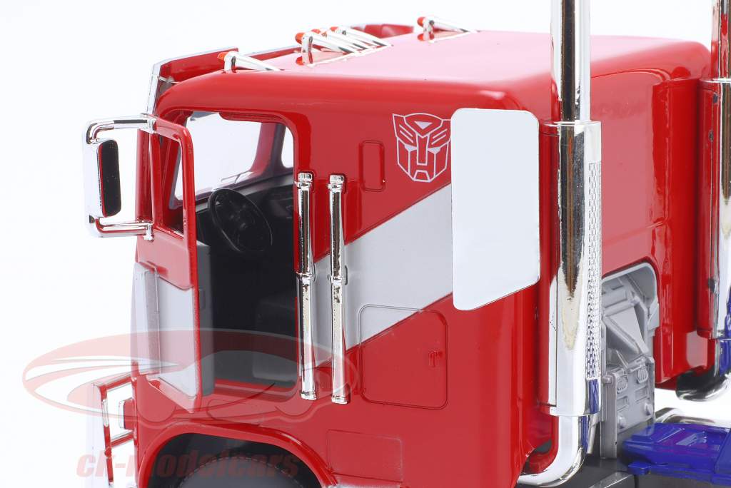 Optimus Prime Truck Transformers 7 (2023) vermelho / prata / azul 1:24 Jada Toys