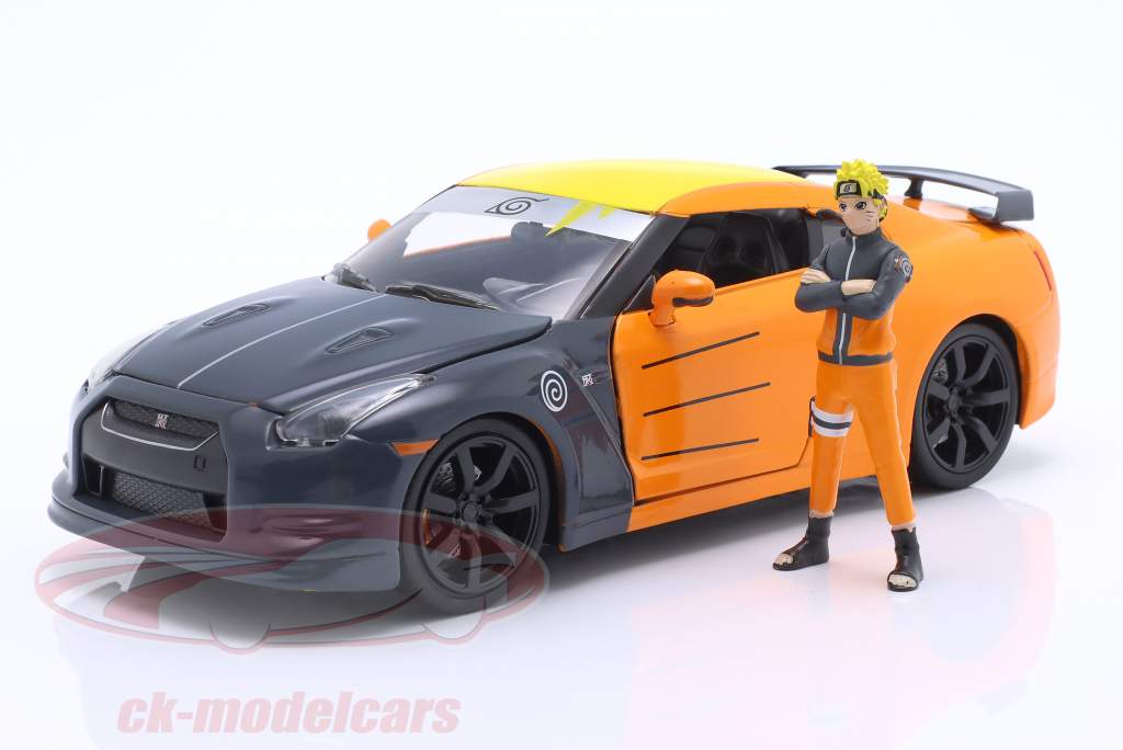 Nissan GT-R (R35) manga series Naruto (2007-2017) with figure 1:24 Jada Toys