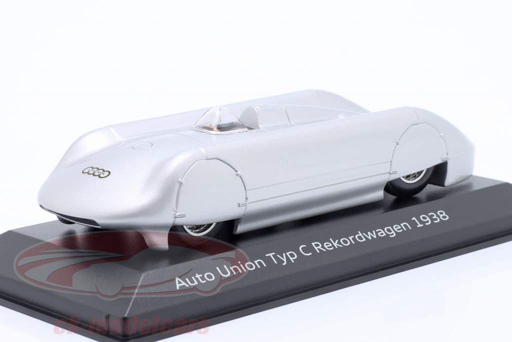 Auto Union Typ C Record car 1938 silver 1:43 Minichamps