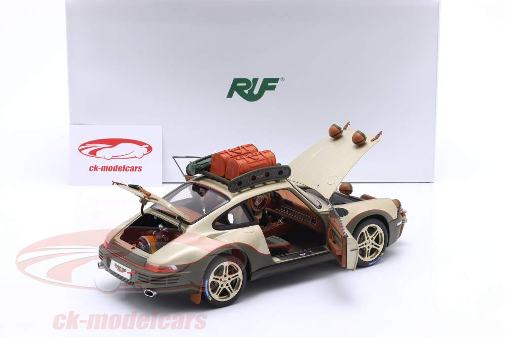 Porsche RUF Rodeo prototipo 2020 oro metallico / verde oliva 1:18 Almost Real
