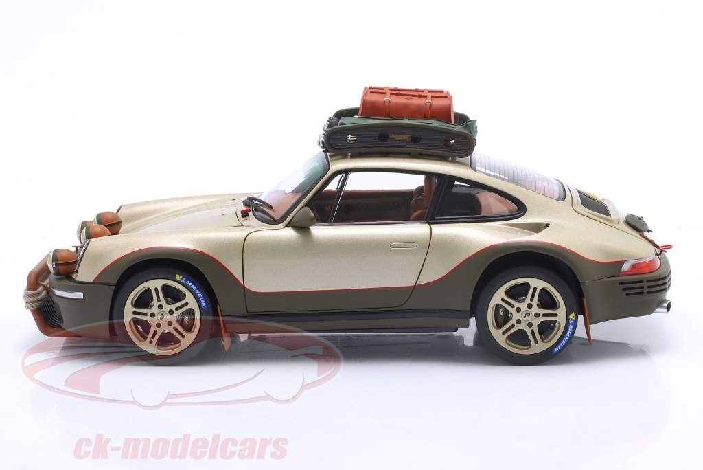 Porsche RUF Rodeo prototype 2020 guld metallisk / olivengrøn 1:18 Almost Real