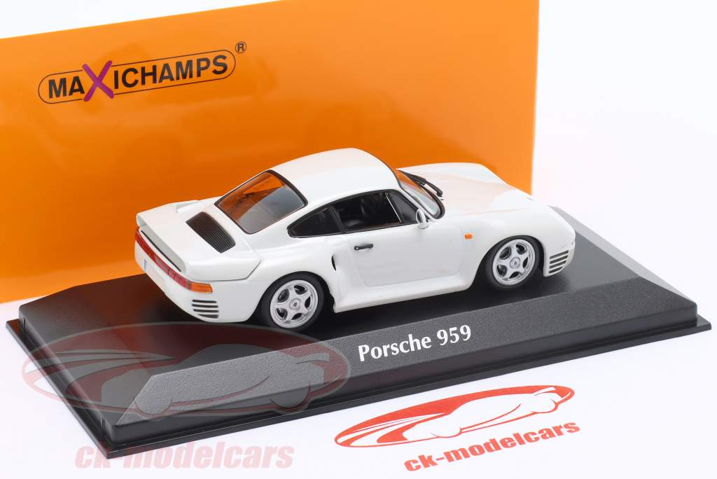 Porsche 959 ano de construção 1987 branco 1:43 Minichamps