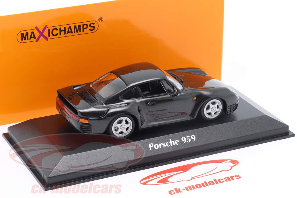 Porsche 959 Año de construcción 1987 gris oscuro metálico 1:43 Minichamps