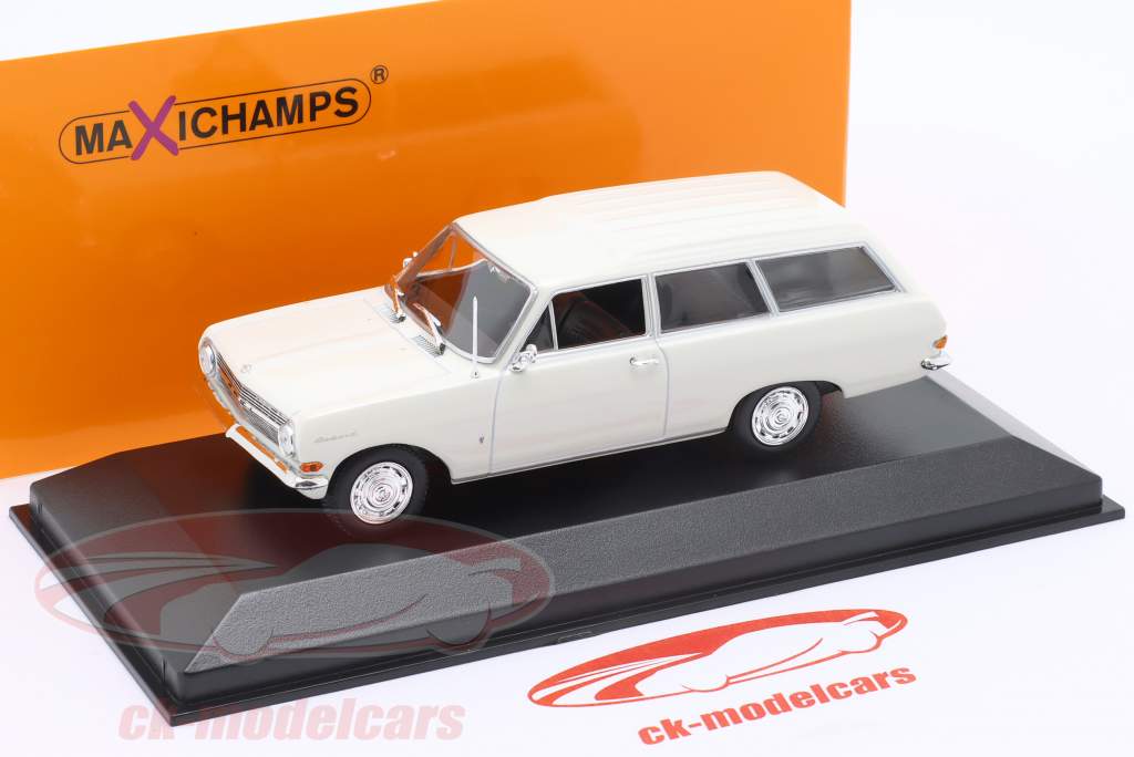 Opel Rekord A Caravan ano de construção 1962 branco 1:43 Minichamps