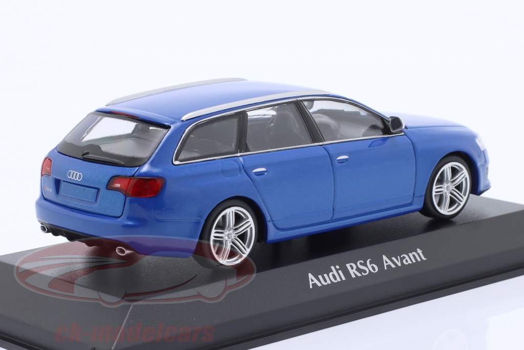 Audi RS 6 Avant (C6) Anno di costruzione 2008 blu metallico 1:43 Minichamps