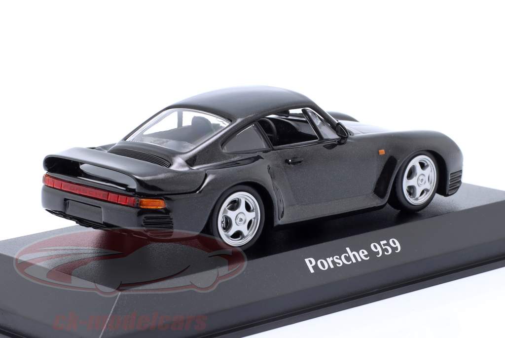 Porsche 959 Año de construcción 1987 gris oscuro metálico 1:43 Minichamps