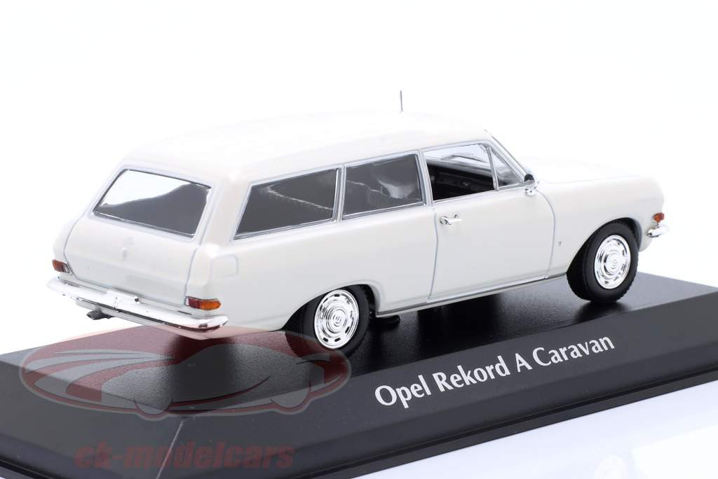 Opel Rekord A Caravan 建設年 1962 白 1:43 Minichamps