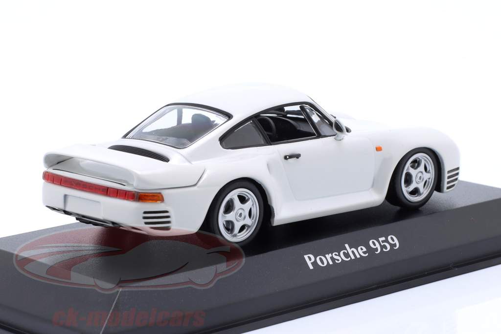 Porsche 959 Año de construcción 1987 blanco 1:43 Minichamps