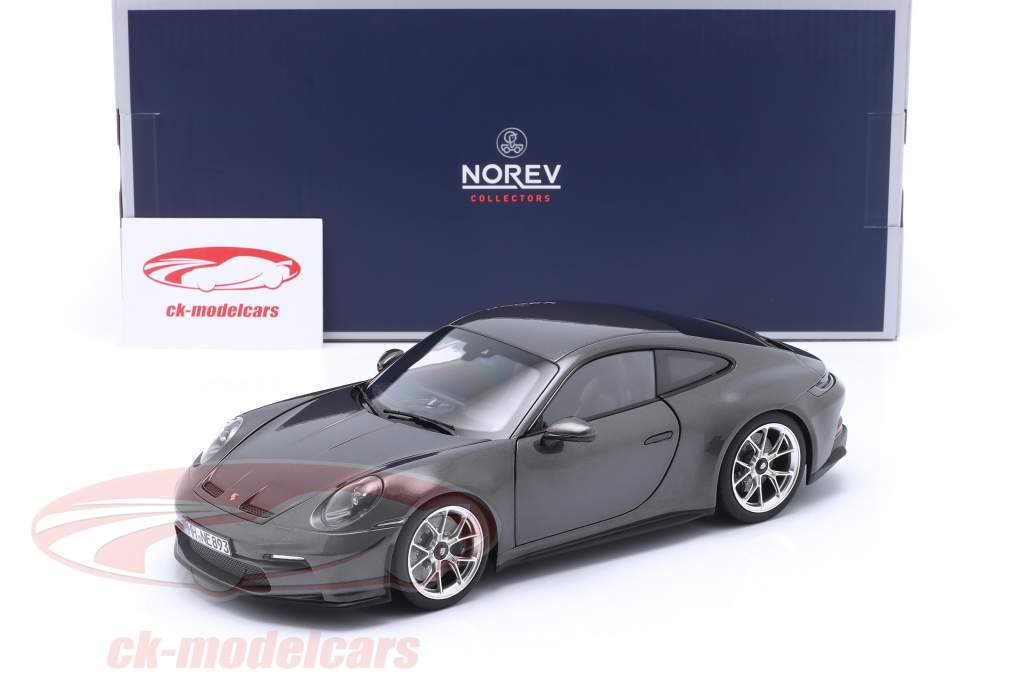 Porsche 911 (992) GT3 Touring 2021 gris ágata metálico 1:18 Norev