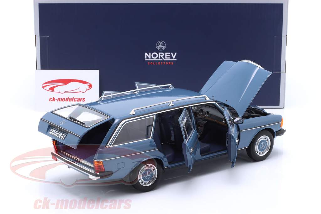 Mercedes-Benz 200 T (S123) T model year 1980 china blue 1:18 Norev