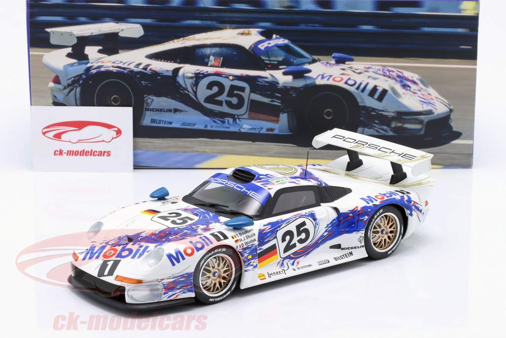 Porsche 911 GT1 #25 2-й 24h LeMans 1996 Stuck, Boutsen, Wollek 1:18 WERK83