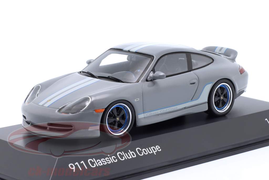 Porsche 911 (996) Classic Club Coupe 2022 cinza esporte metálico 1:43 Spark