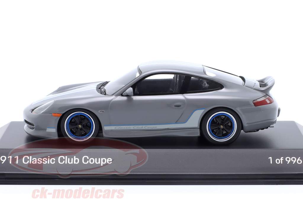 Porsche 911 (996) Classic Club Coupe 2022 sport grå metallisk 1:43 Spark
