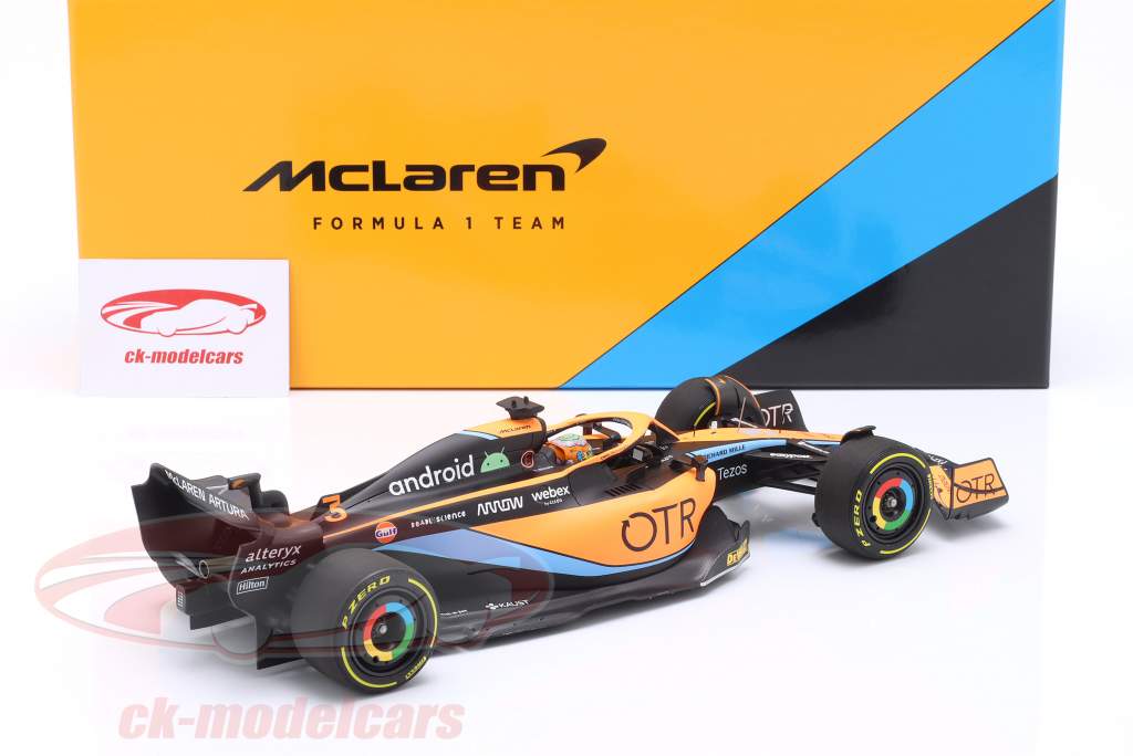 Daniel Ricciardo McLaren MCL36 #3 6 Australia GP formula 1 2022 1:18 Minichamps
