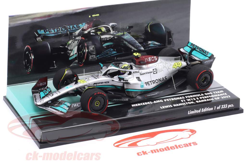 L. Hamilton Mercedes-AMG F1 W13 #44 3rd Bahrain GP Formel 1 2022 1:43 Minichamps