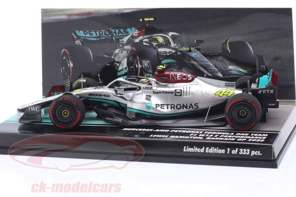 L. Hamilton Mercedes-AMG F1 W13 #44 3rd Bahrain GP Formula 1 2022 1:43 Minichamps