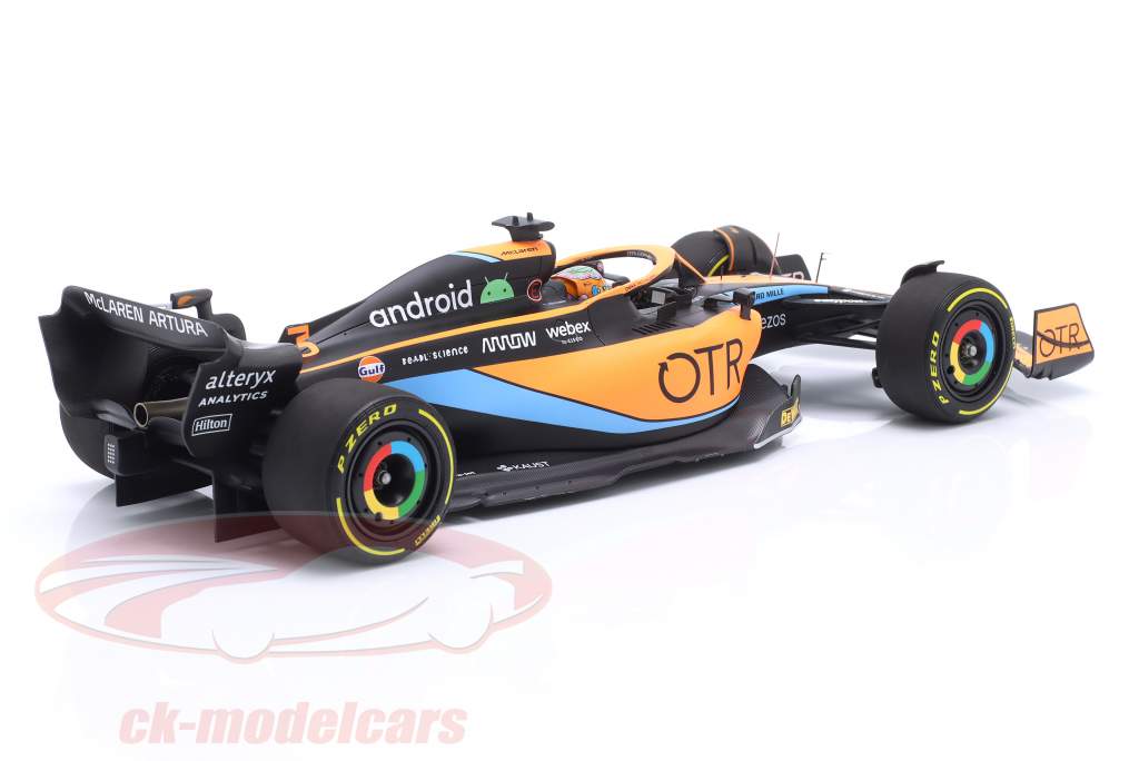 Daniel Ricciardo McLaren MCL36 #3 6 Australia GP formula 1 2022 1:18 Minichamps
