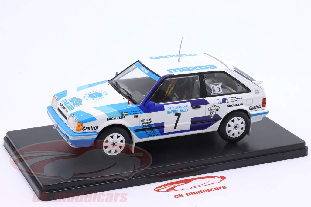 Mazda 323 4WD #7 vinder samle Sverige 1989 I. Carlsson, P. Carlsson 1:24 Altaya