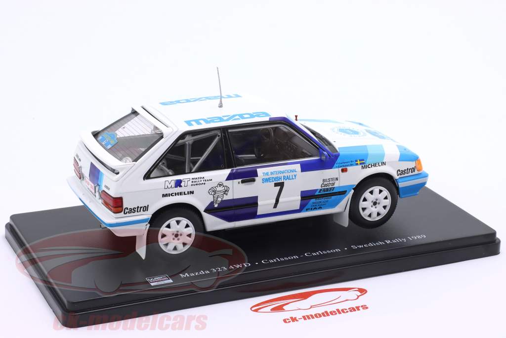 Miniature Mazda 323 4WD Rallye Monte-Carlo 1986 – Spark S6231 1/43 Résine