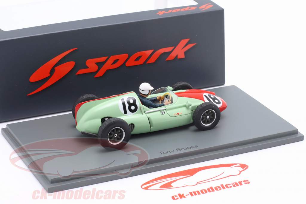 Tony Brooks Cooper T51 #18 4e Monaco GP formule 1 1960 1:43 Spark